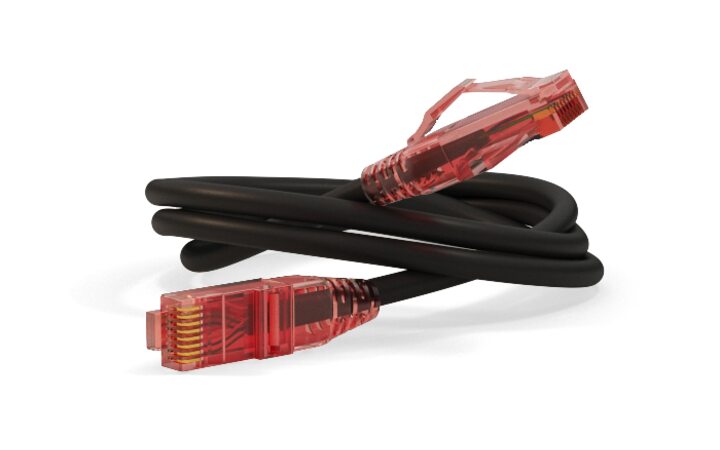 фото - Hyperline PC-LPM-UTP-RJ45-RJ45-C5e-3M-LSZH-BK