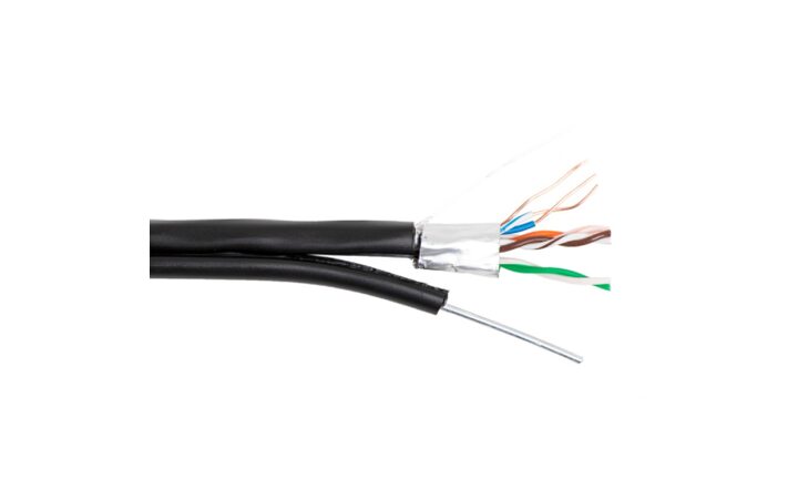 фото - Кабель FTP 5E Eletec 4x2xAWG24 наружный с тросом, 305 м, медь (06-523)