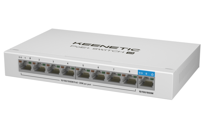 фото - Keenetic PoE+ Switch 9 (KN-4710)