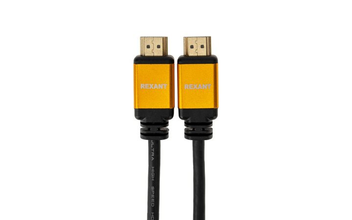 фото - Кабель REXANT HDMI - HDMI 2.1 длина 1 метр GOLD