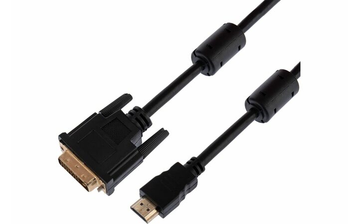 фото - Шнур DVI-D - DVI-D 3M gold с фильтрами REXANT (17-6405)