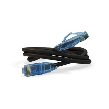 фото - Hyperline PC-LPM-UTP-RJ45-RJ45-C6-1M-LSZH-BK