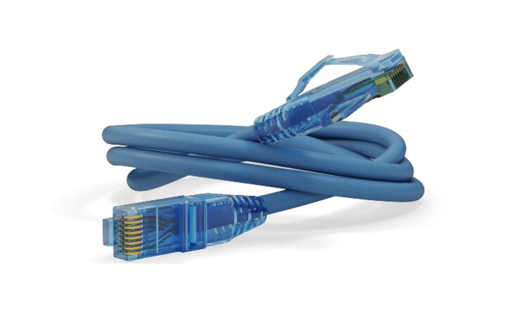 фото - Hyperline PC-LPM-UTP-RJ45-RJ45-C6-3M-LSZH-BL