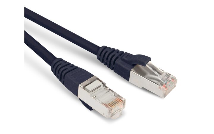 фото - Hyperline PC-LPM-STP-RJ45-RJ45-C6-10M-LSZH-BK