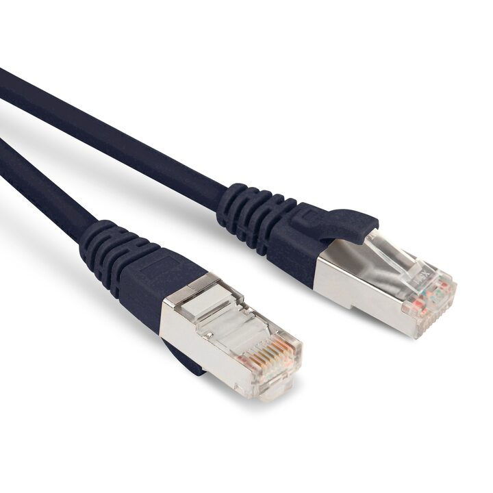 фото - Hyperline PC-LPM-STP-RJ45-RJ45-C6-10M-LSZH-BK