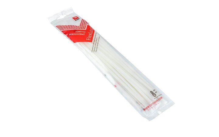 фото - Хомут P6.6 4.8х250 FlexLock стандартный бел. (уп.100шт) PROxima EKF plc-fl-ctsw-4.8x250