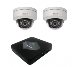 Комплект видеонаблюдения Ivideon Bridge + 2 IP-камеры Hiwatch DS-I122