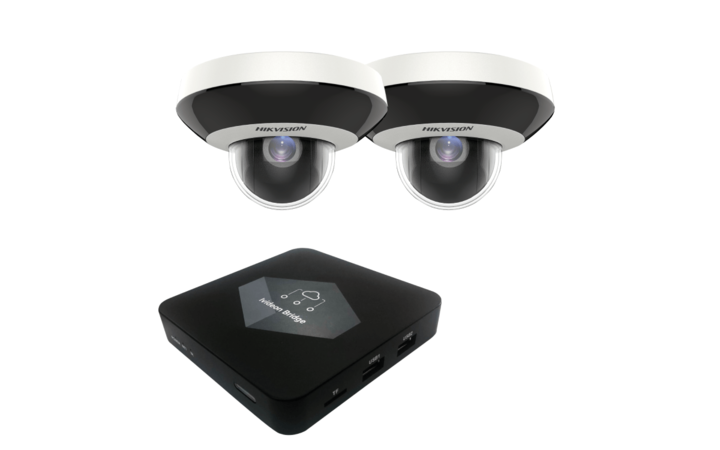 фото - Комплект видеонаблюдения Ivideon Bridge + 2 IP-камеры Hikvision DS-2DE1A200IW-DE3 (2.8mm)