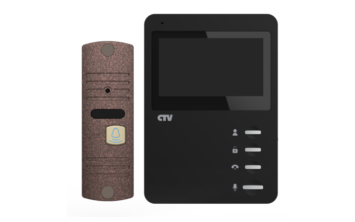 фото - CTV-DP1400N (Черный монитор + панель бронза)