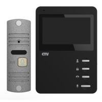 CTV-DP1400N (Черный монитор + панель серебро)