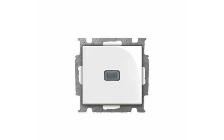 фото - ABB BJB Basic 55 Беж Выключатель 1-клавишный с подсветкой (1012-0-2156 (2006/1 UCGL-92)