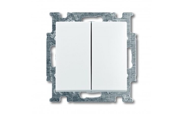 фото - ABB BJB Basic 55 Беж Выключатель 2-х клавишный (1012-0-2148 (2006/5 UC-92)