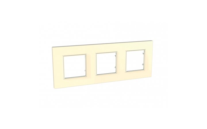 фото - Schneider Electric SE Unica Quadro Бежевый Рамка 3-ая (MGU2.706.25)