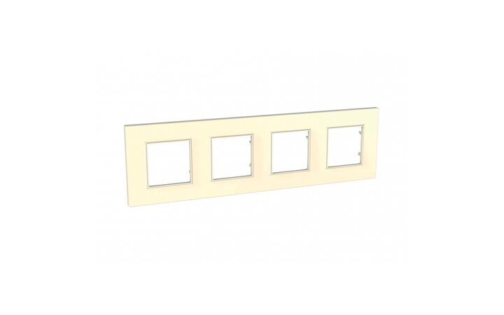 фото - Schneider Electric SE Unica Quadro Бежевый Рамка 4-ая (MGU2.708.25)