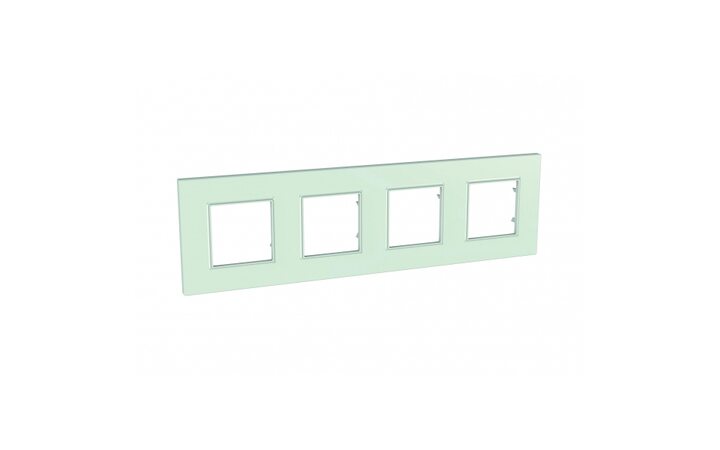 фото - Schneider Electric SE Unica Quadro Матовое стекло Рамка 4-ая (MGU2.708.17)