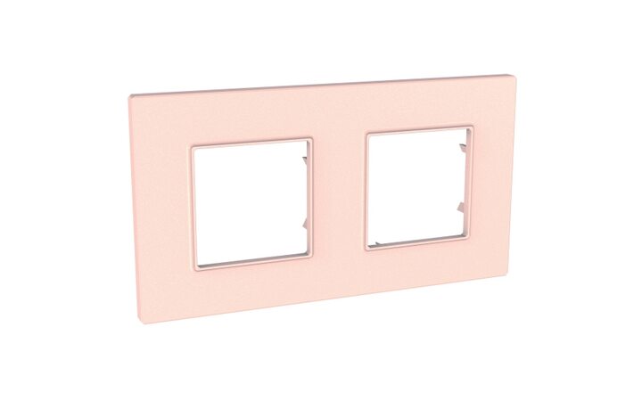 фото - Schneider Electric SE Unica Quadro Розовый жемчуг Рамка 2-ая (MGU4.704.37)