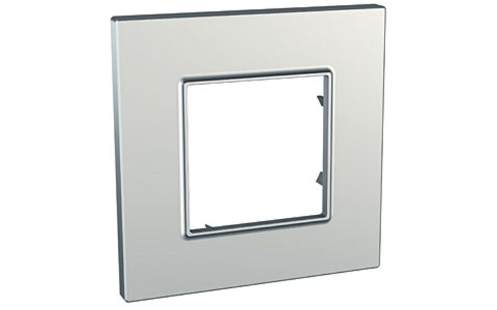 фото - Schneider Electric SE Unica Quadro Серебро Рамка 1-ая (MGU6.702.55)