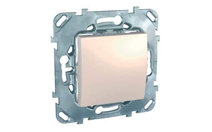 фото - Schneider Electric SE Unica Беж Выключатель 1-клавишный (сх.1) (MGU5.201.25ZD)