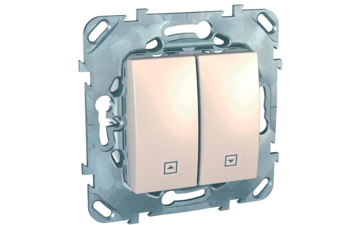 фото - Schneider Electric SE Unica Беж Выключатель жалюзийный (MGU5.208.25ZD)