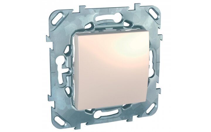 фото - Schneider Electric SE Unica Беж Переключатель 1-клавишный (сх.6) (MGU5.203.25ZD)