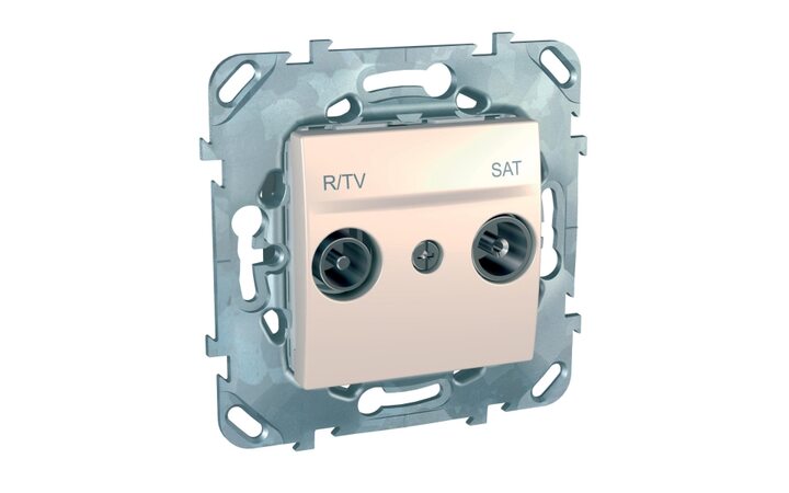 фото - Schneider Electric SE Unica Беж Розетка TV-SAT оконечная (MGU5.455.25ZD)