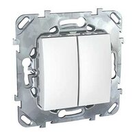 Schneider Electric SE Unica Бел Выключатель 2-клавишный (сх.5) (MGU5.211.18ZD)