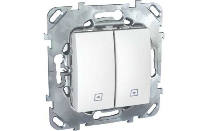 фото - Schneider Electric SE Unica Бел Выключатель жалюзийный (MGU5.208.18ZD)