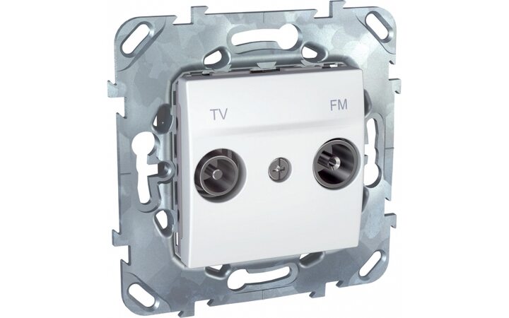 фото - Schneider Electric SE Unica Бел Розетка TV-FM оконечная (MGU5.452.18ZD)