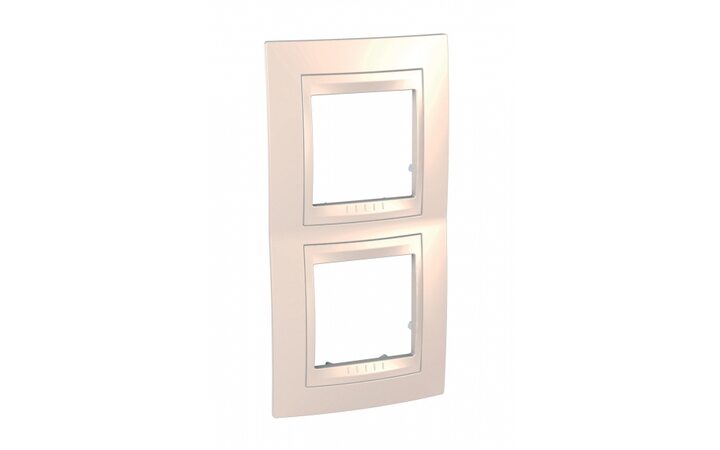 фото - Schneider Electric SE Unica Хамелеон Беж/беж Рамка 2-ая вертик (MGU6.004V.25)