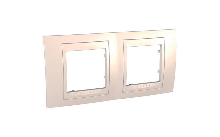 фото - Schneider Electric SE Unica Хамелеон Беж/беж Рамка 2-ая гориз (MGU6.004.25)