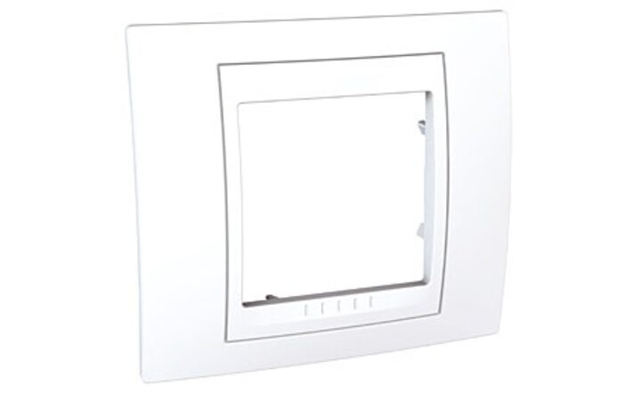 фото - Schneider Electric SE Unica Хамелеон Бел/бел Рамка 1-ая (MGU6.002.18)