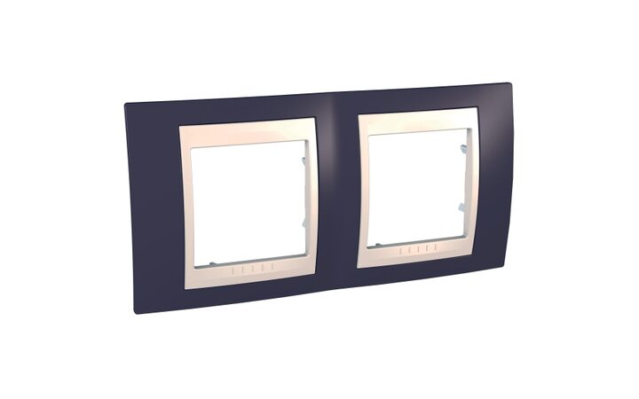 фото - Schneider Electric SE Unica Хамелеон Гранат/Беж Рамка 2-ая гориз (MGU6.004.572)