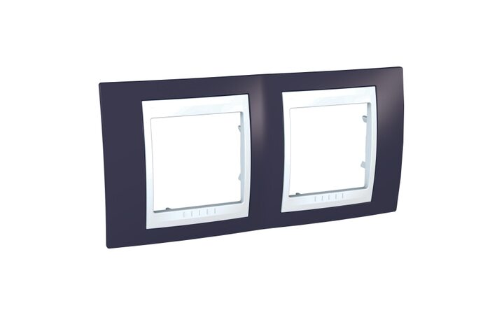 фото - Schneider Electric SE Unica Хамелеон Гранат/Бел Рамка 2-ая гориз (MGU6.004.872)