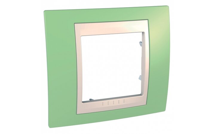 фото - Schneider Electric SE Unica Хамелеон Зеленое Яблоко/Беж Рамка 1-ая (MGU6.002.563)