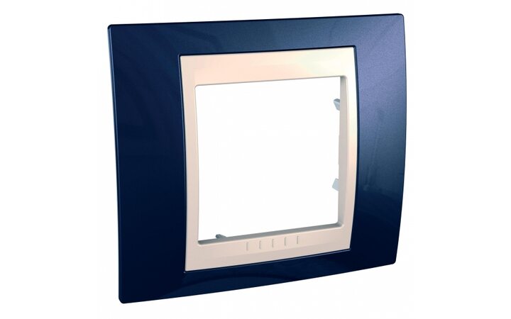 фото - Schneider Electric SE Unica Хамелеон Индиго/Беж Рамка 1-ая (MGU6.002.542)