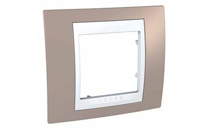 фото - Schneider Electric SE Unica Хамелеон Коричневый/Бел Рамка 1-ая (MGU6.002.874)