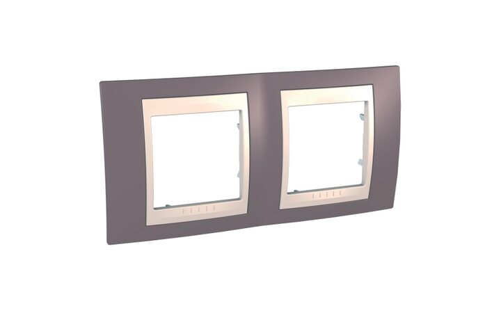 фото - Schneider Electric SE Unica Хамелеон Лиловый/Беж Рамка 2-ая гориз (MGU6.004.576)