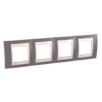 Schneider Electric SE Unica Хамелеон Лиловый/Беж Рамка 4-ая гориз (MGU6.008.576)