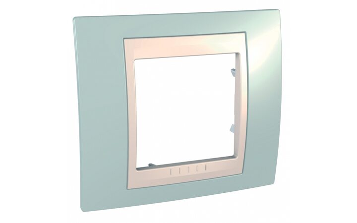 фото - Schneider Electric SE Unica Хамелеон Морская волна/Беж Рамка 1-ая (MGU6.002.570)