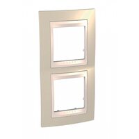 Schneider Electric SE Unica Хамелеон Песчаный/Беж Рамка 2-ая вертик (MGU6.004V.567)