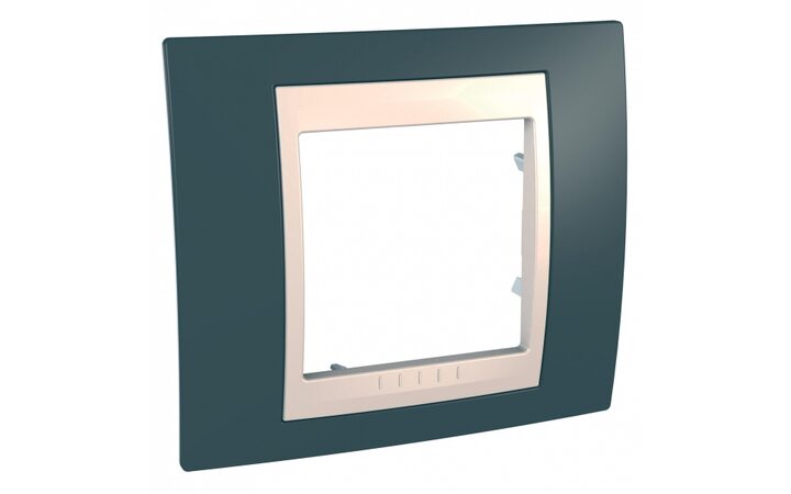 фото - Schneider Electric SE Unica Хамелеон Серо-Зеленый/Беж Рамка 1-ая (MGU6.002.577)