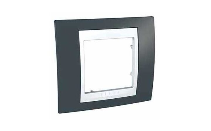 фото - Schneider Electric SE Unica Хамелеон Серо-Зеленый/Бел Рамка 1-ая (MGU6.002.877)