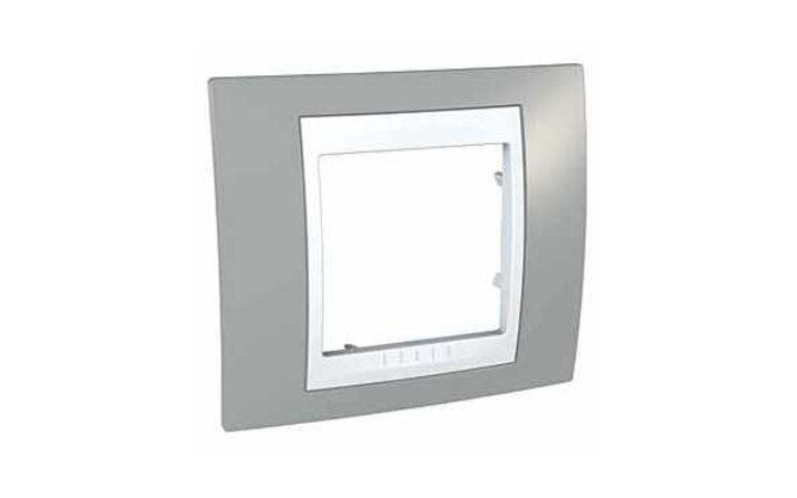 фото - Schneider Electric SE Unica Хамелеон Серый/Бел Рамка 1-ая (MGU6.002.865)