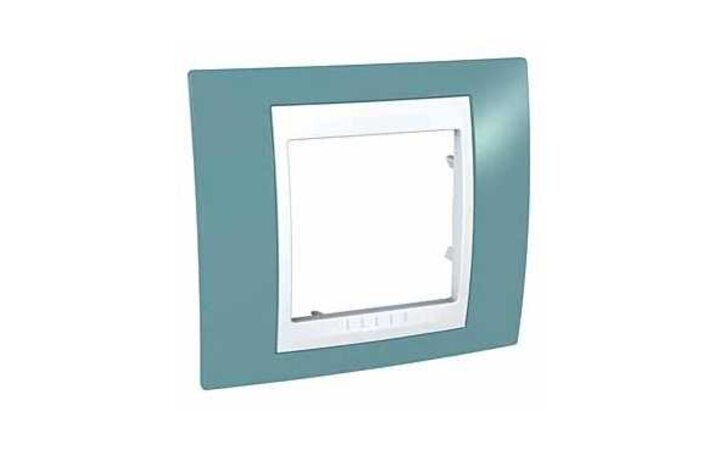 фото - Schneider Electric SE Unica Хамелеон Синий/Бел Рамка 1-ая (MGU6.002.873)