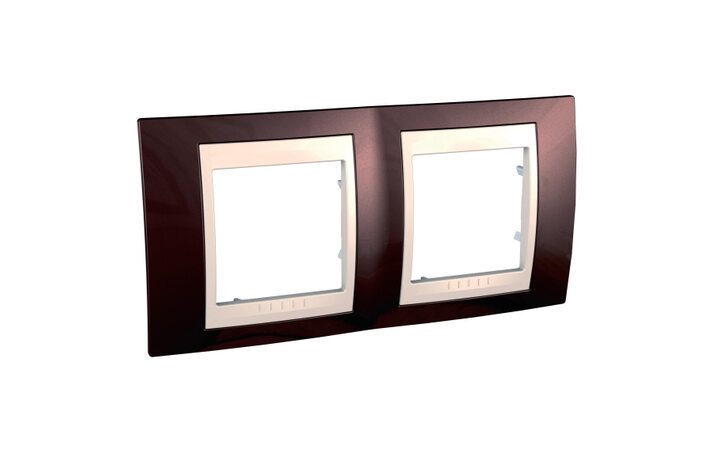 фото - Schneider Electric SE Unica Хамелеон Терракотовый/Беж Рамка 2-ая гориз (MGU6.004.551)