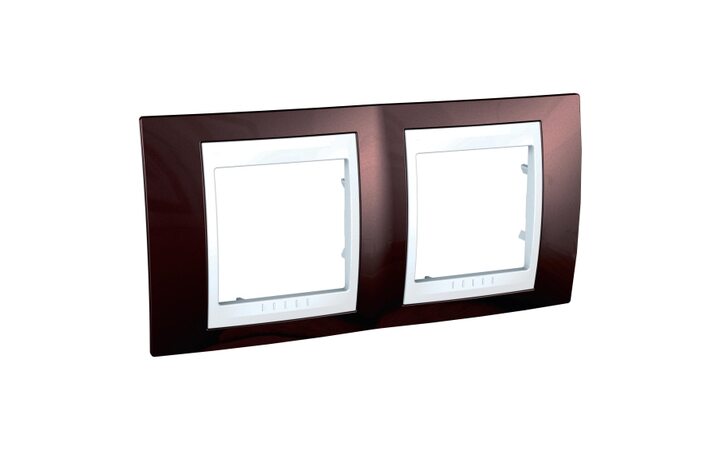 фото - Schneider Electric SE Unica Хамелеон Терракотовый/Бел Рамка 2-ая гориз (MGU6.004.851)