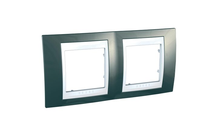 фото - Schneider Electric SE Unica Хамелеон Шампань/Бел Рамка 2-ая гориз (MGU6.004.824)