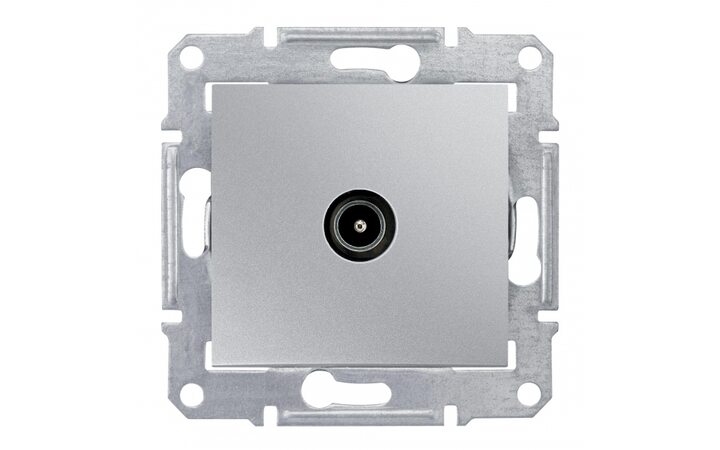 фото - Schneider Electric SE Sedna Алюминий Розетка TV оконечная 1dB (SE SDN3201660)