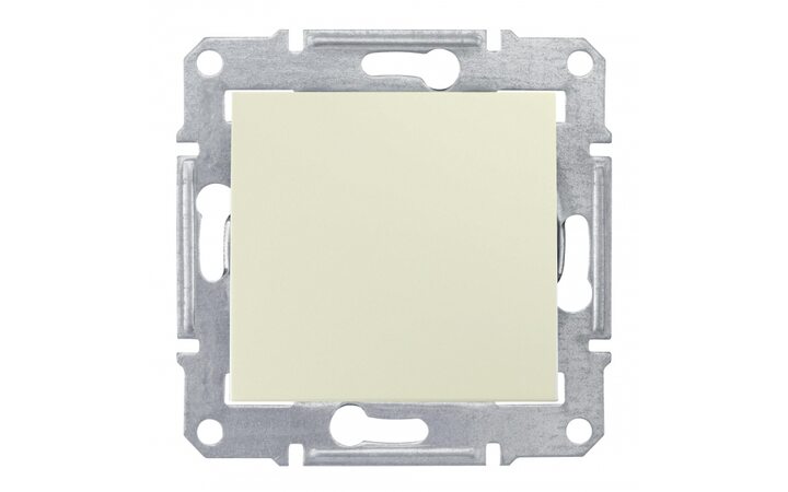 фото - Schneider Electric SE Sedna Беж Выключатель 1-клавишный 10 А (сх.1) (SE SDN0100147)