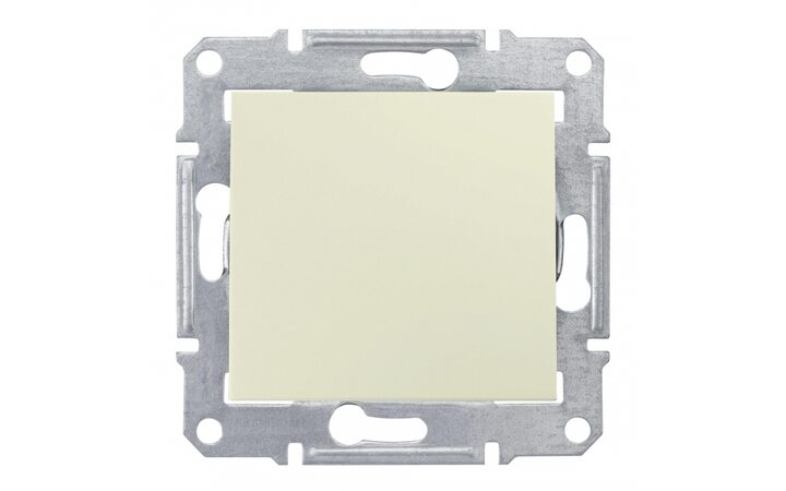 фото - Schneider Electric SE Sedna Беж Выключатель 1-клавишный 10 А, IP44 (сх.1) (SE SDN0100347)